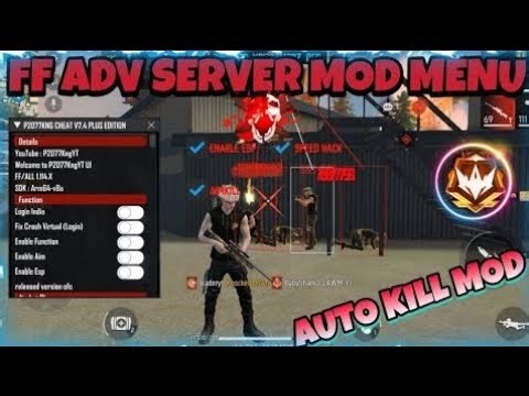 FF Adv Server Mod Menu Ob53 V2 No Key Update Rank Working 100% Free Fire Advance Server hack