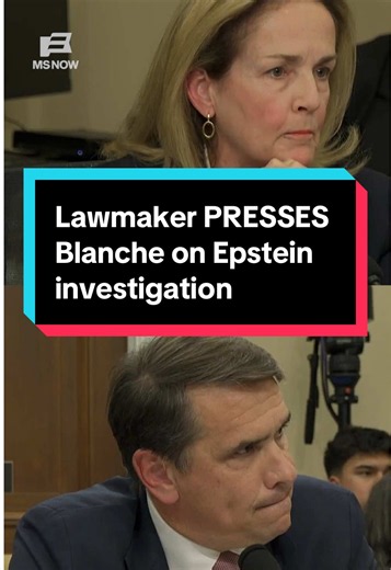A tense back-and-forth erupted when Rep. Madeleine Dean (D-PA) asked Todd Blanche whether his obligation was to Jeffrey Epstein's victims or to President Trump. Blanche pushed back, saying the Department of Justice