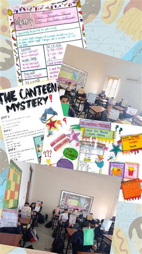 Math in Real Life! ✨ Our Grade 7 Math Detectives cracked the Canteen Mystery using simultaneous equations. With just two menu items, smart variables, and clear steps, students turned everyday canteen choices into logical equations,solving for hidden prices like pros! From colourful menus to neat working and creative explanations, this one-page A3 project beautifully blended problem-solving, creativity, and real-world maths. So proud of their effort, thinking, and originality! 📐 #islamabad #ICAS