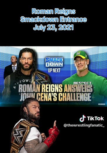 Roman Reigns' Epic Smackdown Entrance on July 24, 2021
