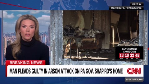 Newly released video shows man setting fire to PA governor’s mansion