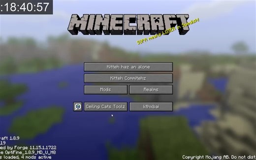 [TAS]速通Minecraft1.8全成就