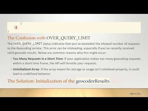 How to Handle OVER_QUERY_LIMIT Errors in Google Geocoding with Angular and Typescript
