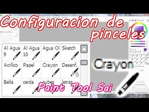 Configuracion de pinceles en Paint Too Sai - Tutorial
