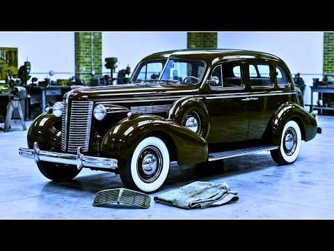 “From Ruin to Radiance 1938 Buick Roadmaster Art Deco Resurrection – ASMR Full Concours Restoration