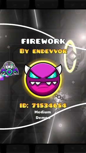 Fierwork Medium Demon ID:71534654 Attempts: 1500 Rebit 4 Attm Song - NK Classical Vip By Rukkus #geometrydash #zebraniva #144HZ #GG #mobaile