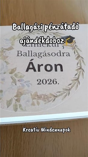 Ballagási ajándék | pénzátadó doboz🎓💰 #ballagás #graduation #pénzátadó #ballagásiajándék #kézműves