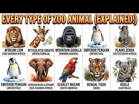 Every type of zoo animal explained