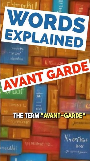 Avant Garde - Words Explained #avantgarde #avantgardist #avantgardeism