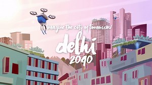 Watch how graphic design artist, David Horsburgh, imagines Delhi in 2040. To know more about the #CityOfTomorrow, go here: www.cityoftomorrow.fordap.com | Ford