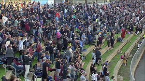 🔙 Last night, the voice of WA Speedway Con Migro - announced his retirement from full time commentary at the end of this season in front of a huge crowd. Their reaction says it all. Thank you Mr Speedway! 🎤🎤🎤 | Perth Motorplex