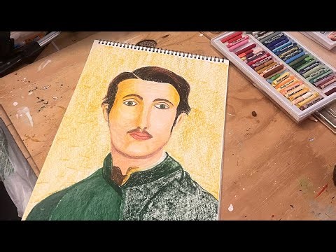 Edgar Degas Portrait - Oil pastel