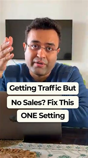Sannidhya Baweja on Instagram: "You're not getting bad traffic. You're telling Meta Ads to send you bad traffic. A business owner called me last week, completely frustrated. "Sannidhya, I'm getting SO much traffic to my site. Like, thousands of clicks. But nobody's buying. What am I doing wrong?" I asked her one question: "What's your campaign objective set to?" She pulled up her screen. "Traffic. I mean... I wanted more people on my site, so..." And there it was. The ₹50,000 mistake sitting rig