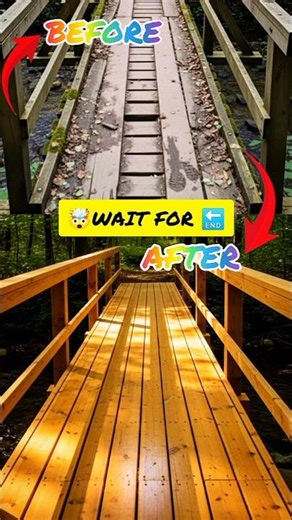 You Won’t Believe This Forest Bridge Transformation #shorts #restoration #satisfying