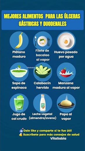 Mejores alimentos para personas con úlceras gástricas y duodenales