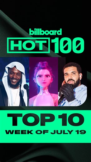 Here’s this week’s #Hot100 top 10 reveal (chart dated July 19, 2025) 📈 Watch now for the big #BillboardNews countdown to No. 1. | Billboard