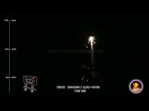 Dragonfly Quad-Hover! Aerial Spinner by "T-Sky Fireworks"