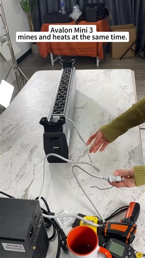 Discreet Design, Relentless Mining #heater #Avalon #bitcoinmining #jinglemining #Miner #crypto #WinterSetup #Gadgets #CryptoMining #homeheating #asicminer
