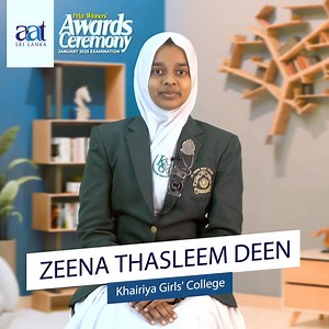 Our warmest congratulations to AAT prize winner Zeena, who achieved excellent results in the AAT 2025 January examination!! #AAT #AATSriLanka #haripaara | AAT Sri Lanka