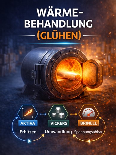 Wärmebehandlung für Industriemechaniker: Spannungsarmglühen vs. Normalglühen