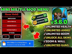 🔥 Mini Militia Pro Hack 2025 New Update || By H.Modz || Latest Mod Menu v5.6.0 | Max Features Free