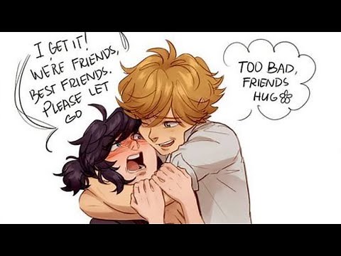 "HUG" Adrienette 🐞 Miraculous Ladybug Comic Dub | VALORY