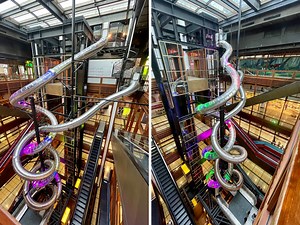 Velocity slide: record-breaking slide at WTC Mall, Abu Dhabi