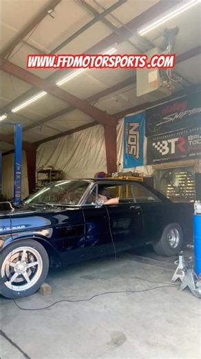 Supercharged Coyote swapped 1965 Ford Galaxie 500 on the Dyno #boost #dyno #tuning