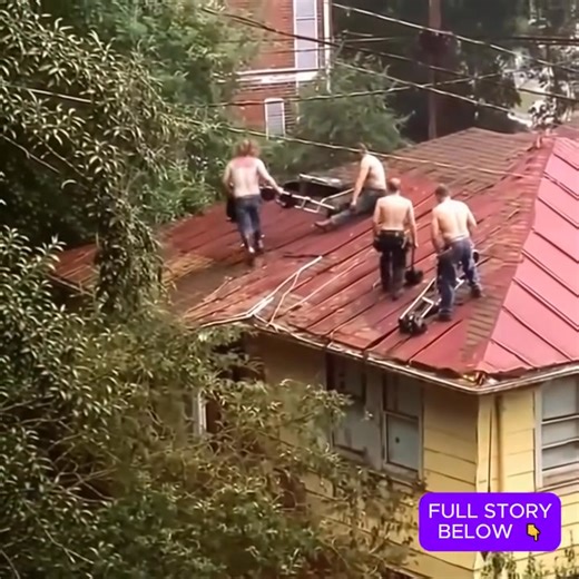 My name is Evelyn, I’m 74 and a widow for nearly 10 years. My late husband Richard left me alone in a run-down house with a leaking roof. After saving up, I finally hired some men to fix it. Four workers arrived—Josh, who was loud and full of himself, plus Joseph, Kevin, and Matt. On day three, Josh found a hidden stash in the roof and tried to extort extra money. That night, I overheard them plotting to rip me off, thinking I was too old to notice. They joked I’d die before ever touching the mo