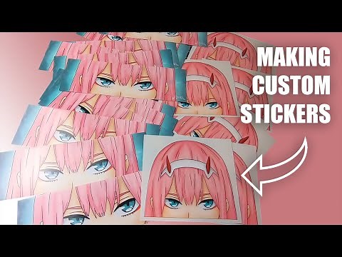 Making Anime Stickers! (darling in the franxx)