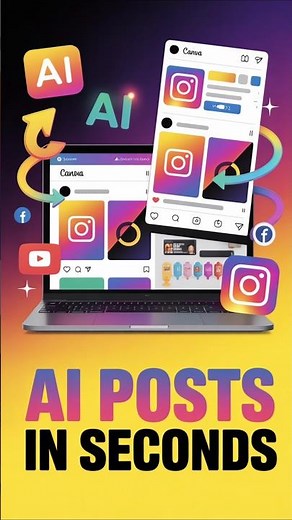 How to Create Social Media Posts Using AI 🤯 | Canva AI Tutorial for Beginners