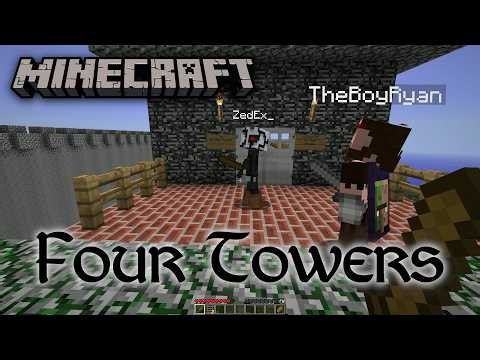 Playing the Four Towers Adventure Map W/ TheBoyRyan & Zed Ex | Minecraft Adventure Map