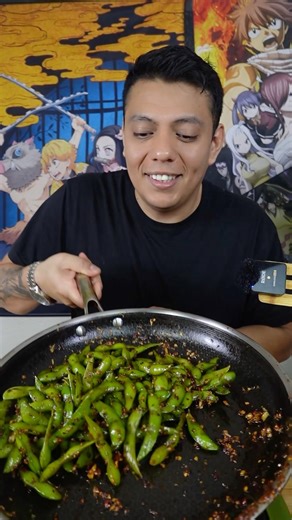 Spicy edemame in less than 7 min!!