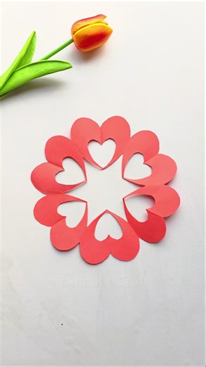 Amazing 3D Quick paper craft ❤️❤️ Making Tutorial #crafting #diycrafts #papercraft