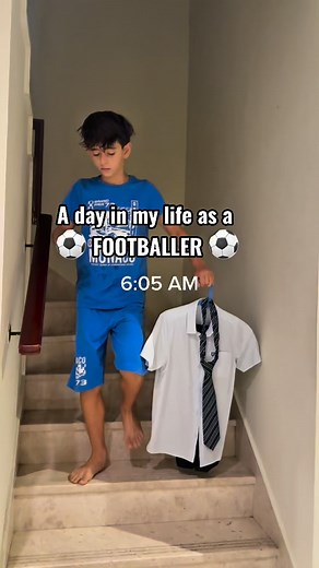 2.5M views · 20K reactions | School  Football ⚽️ Sleep 辰No excuses. No shortcuts. Just purpose. #athlete #life #football #training #sport #game #goals #sun #school #routine #vlog #day #workout | Angelo Weber | Facebook