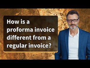 How is a proforma invoice different from a regular invoice?