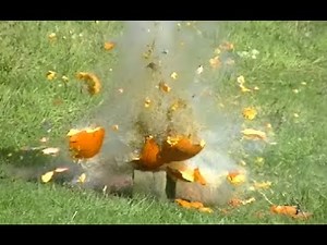 Blowing Up Pumpkins with Fireworks