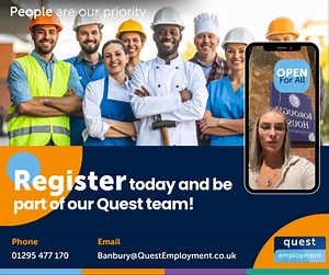 1.1K views |  Looking for Work in Banbury? Come and Get Registered!...