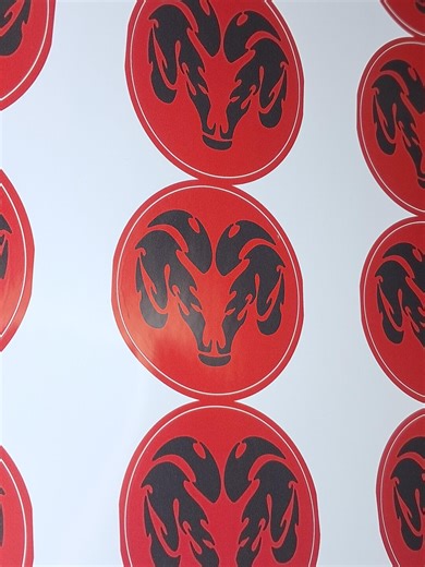 Dodge Wheel Center Cap Sticker – White Gloss Vinyl | Muscle Car Rim Decal | Durable & Weatherproof [X4] - Etsy