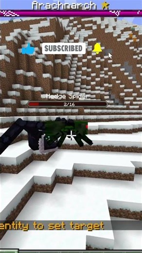 Arachnarch Boss vs Hedge Spider (Minecraft Mob Battle)