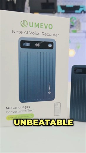 UMEVO Note Plus AI Voice Recorder powered by Chat-GPT for translation with up to 99% accuracy in 140 languages 👍🔥 #UMEVO #NotePlus #AI #VoiceRecorder #aiassistant #translation #summarization #chatgpt #transcription #funkykit For 10% off Use coupon code: WINSTONCHIM 🛒 Buy: https://www.umevo.ai?bg_ref=3qV47gG6pA ➡️ Subscribe: https://bit.ly/3QK6m3W 📸 IG: https://tinyurl.com/bdhvpyxt ✅️ TikTok: https://tinyurl.com/yeytcx9w 📕 RedNote: https://tinyurl.com/a8zyp4ds 🗣️ XPCM Group: https://tinyurl