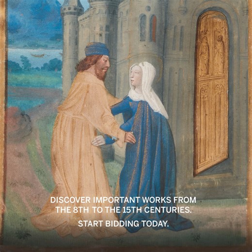 The collection of Ernst Boehlen is remarkable in its survey of western script, spanning a crucial period of the dissemination of the written word from the early 8th century (fragmentary leaves of Luxeuil minuscule script) to the dawn of printing in the mid-15th century (represented by a bifolium from the Gutenberg Bible). | Sotheby's