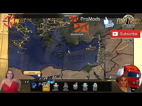 Euro Truck Simulator 2 (1.45) Middle-East Add-On for Promods map v2.62 First Look + DLC's & Mods