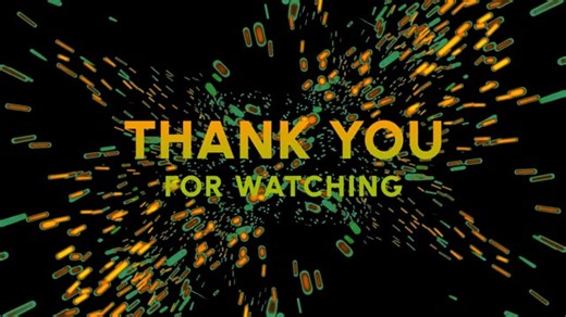 Thank You, Gratitude, End Screen. Free Stock Video