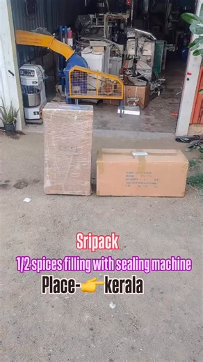 Sri Pack Machinery | 1/2 kg spices filling with pouch sealing machine dispatched place -kerala #sripack #sealing #packing #filling #printer | Instagram