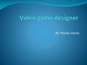 Video game designer - SlideServe