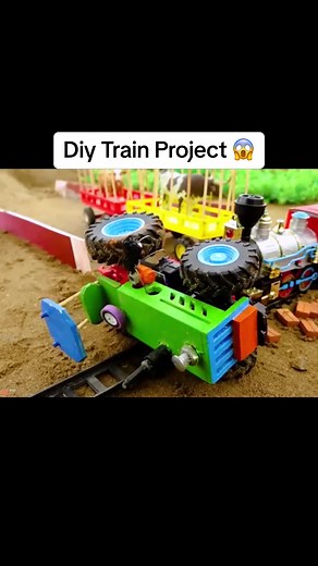 Diy Train Project 👌😱#diy #mini #tractor #diyproject #creative @Mini Tractor @Miñî Traçtör @POOR TOYS 🇺🇸