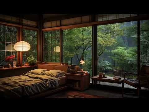 3-Hour Sleep Music with Rain Sounds: Peaceful Tunes for a Warm Bedroom & Stress Relief.