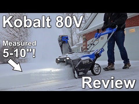 Kobalt 80V 22" Snowblower Review | Worth the Money?!
