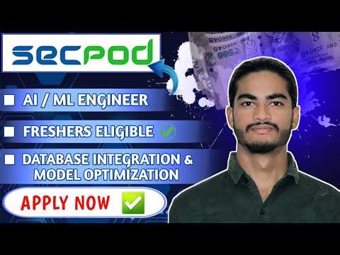 SecPod Hiring 2026 🔥 AI/ML Engineer | LLM & Generative AI Jobs | Freshers | Bangalore